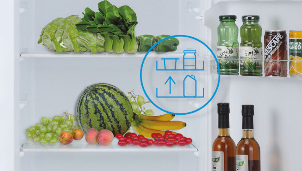 LODÓWKA CANDY CMDDS 5142WN regulacja wysokości