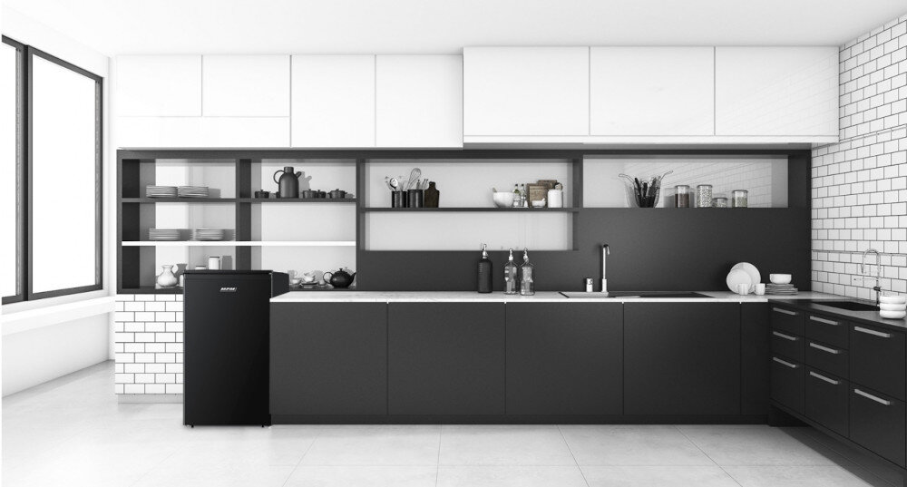 Lodówka MPM 81-CJH-24 84cm Czarny pojemność i elegancja