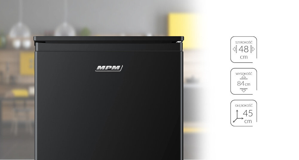 Lodówka MPM 81-CJH-24 84cm Czarny wymiary pojemność