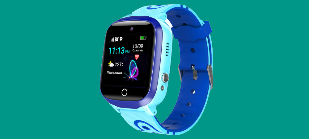 Smartwatch GOGPS K17 dzieci gadżet budzik odporność woda gry przycisk sos