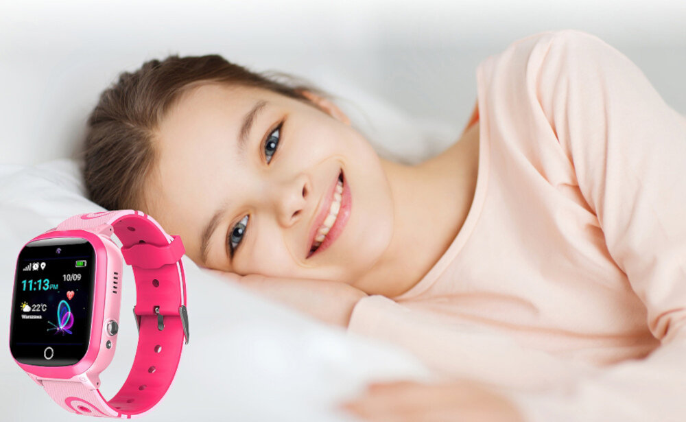 Smartwatch GOGPS K17 dzieci gadżet budzik odporność woda gry przycisk sos
