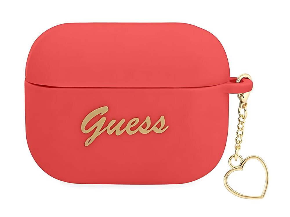Etui na słuchawki GUESS Silicone Charm Heart Collection pokrowiec case słuchawki airpods apple