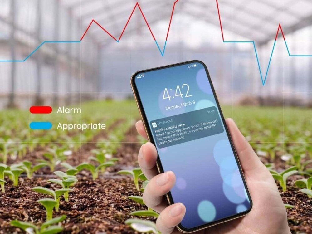 Termometr GOVEE H5075 monitorowanie wilgotności i temperatury, na bieżąco z danymi, śledzenie zapisów