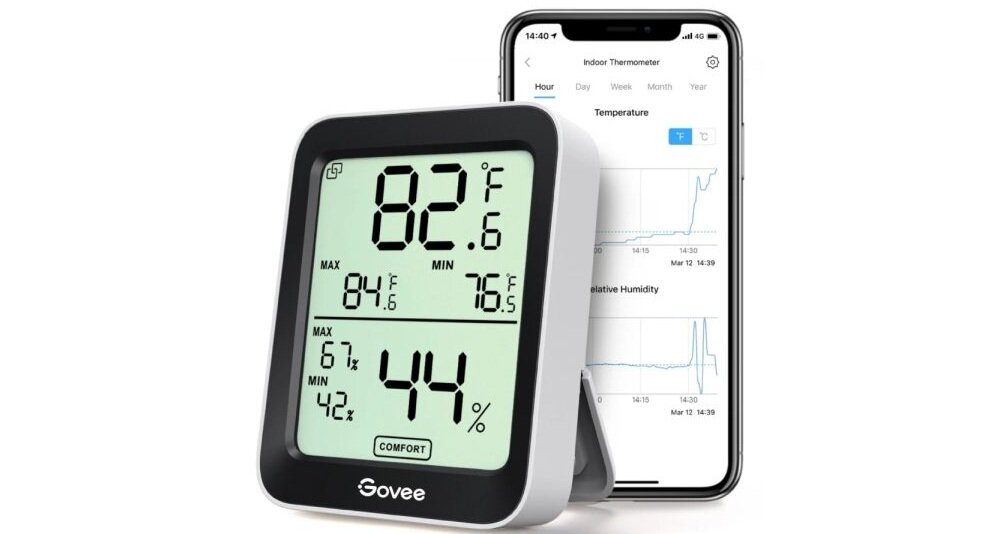 Termometr GOVEE H5075 zasięg do 60m, łączność bluetooth, precyzyjne pomiary