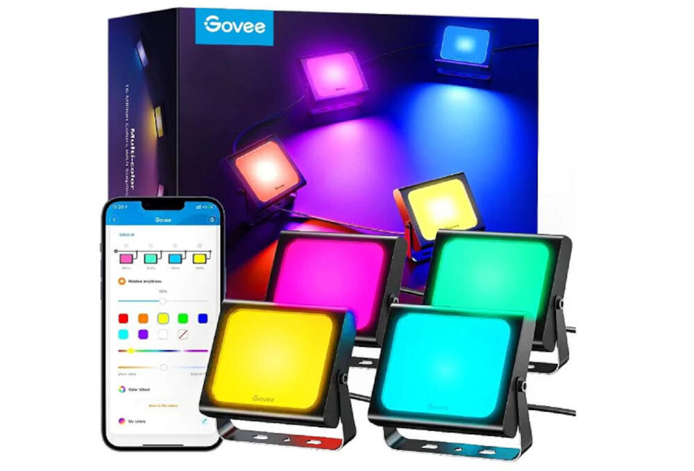 GOVEE lampa led belki świetlne poziom pion wielokolorowe oświetlenie monitor telewizor