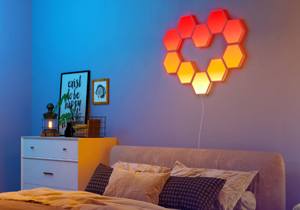 Lampa GOVEE H6061 Glide Hexa Wi-Fi rgbic tryb music mode aplikacja