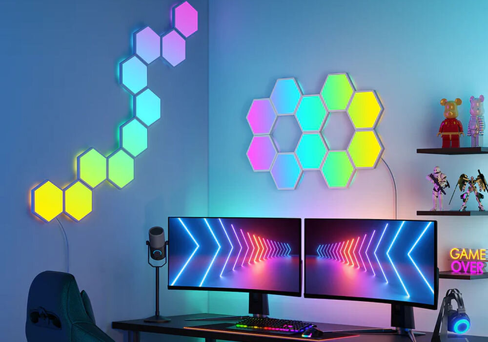 Lampa GOVEE H6061 Glide Hexa Wi-Fi montaż instalacja