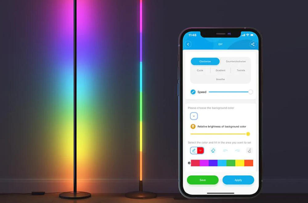 GOVEE lampka dom inteligentna technologia home app kolory efekty tryb muzyczny