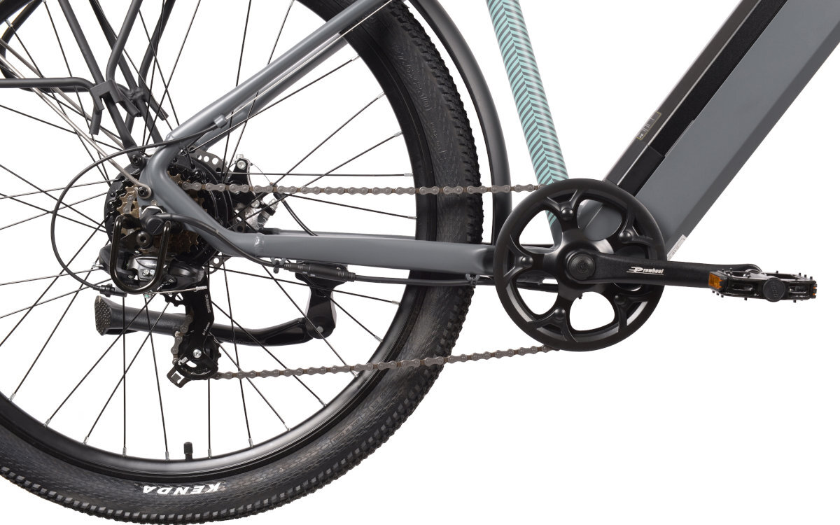 ROWER ELEKTRYCZNY MTB LANCIA YPSYLON GENIO 27.5 SZARY M43 17 wydajne przerzutki