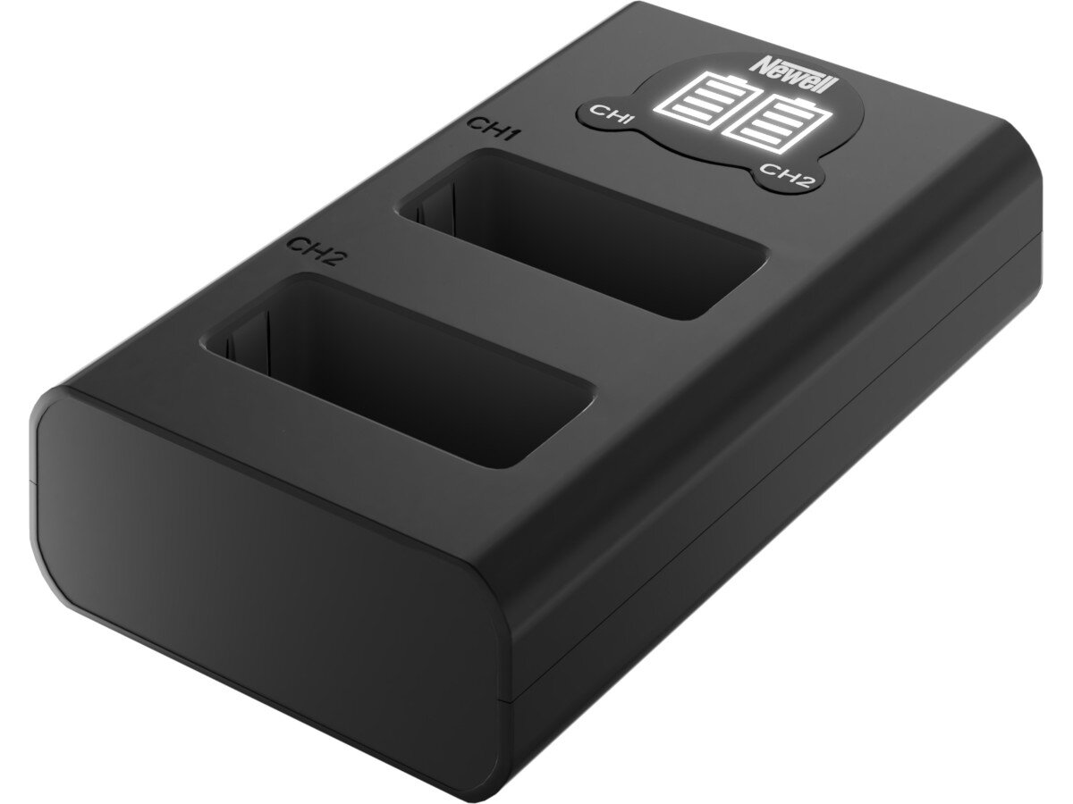 Ładowarka dwukanałowa NEWELL DL-USB-C + 2 akumulatory LP-E17 do Canon ładowanie prąd parametry wydajność