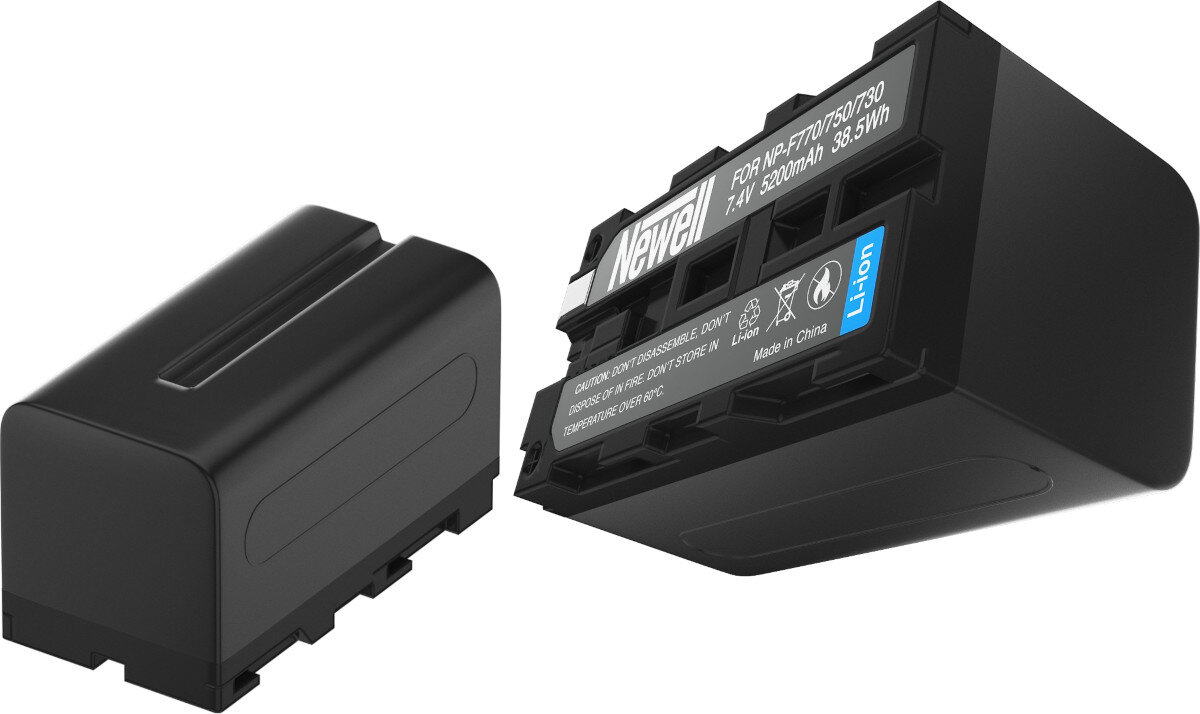Ładowarka dwukanałowa NEWELL DL-USB-C + 2 akumulatory NP-F770 do Sony przeznaczenie akumulatory kompatybilność pojemność technologia ogniwa