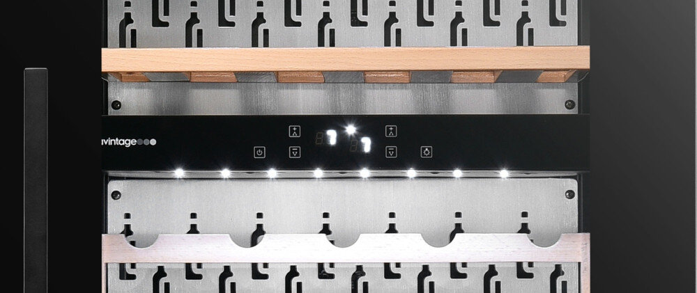 Chłodziarka do wina AVINTAGE AVI98AC3ZI LED oświetlenie