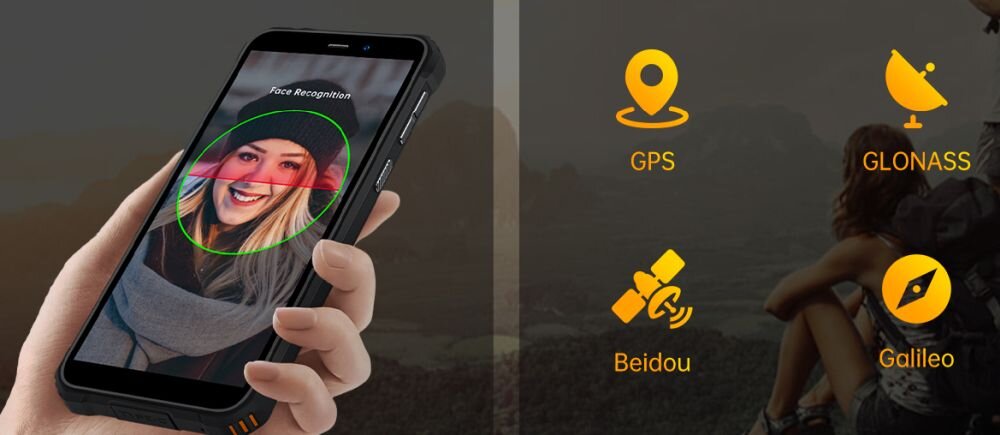 Smartfon OUKITEL WP20   ekran bateria aparat procesor ram pamięć pojemność rozdzielczość zdjęcia filmy opis dane cechy blokady system łączność wifi bluetooth obudowa szkło odporność porty muzyka transfer sieć przekątna matryca waga czujniki oled amoled ips