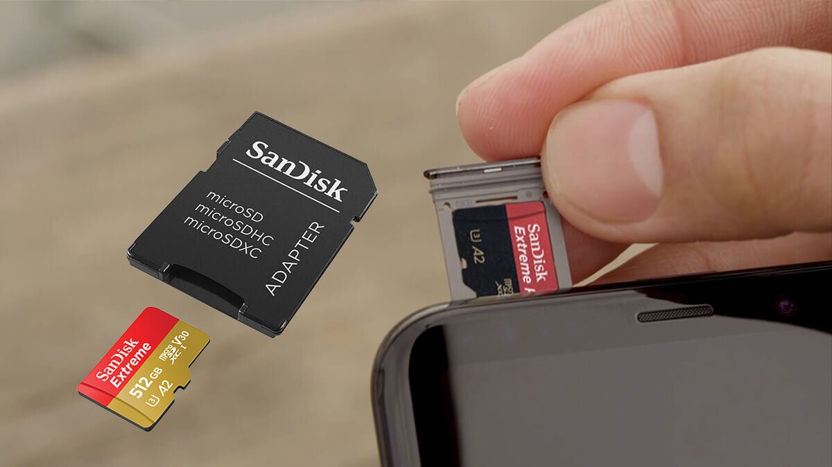 zdjęcie lifestyle plus zdjęcie karty pamięci