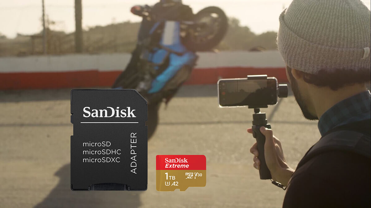 zdjęcie lifestyle plus zdjęcie karty pamięci