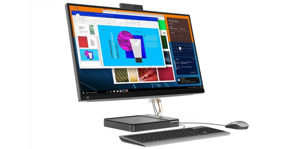 Komputer LENOVO IdeaCentre 5 Elegancki i nowoczesny wygląd świetnie wpisuje się w wystrój dowolnego pomieszczenia Superszybka, płynna, bezproblemowa, jak i wielozadaniowa praca
