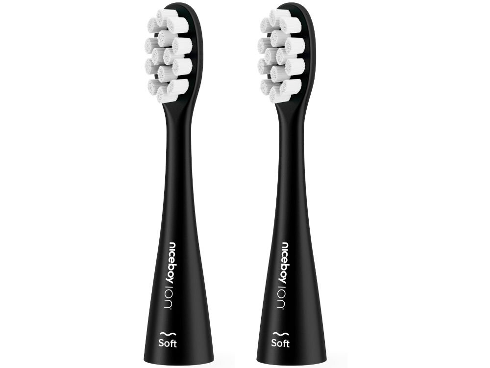 Końcówka szczoteczki NICEBOY Ion Sonic Biały (2 szt.) miękkie włosie wymiana