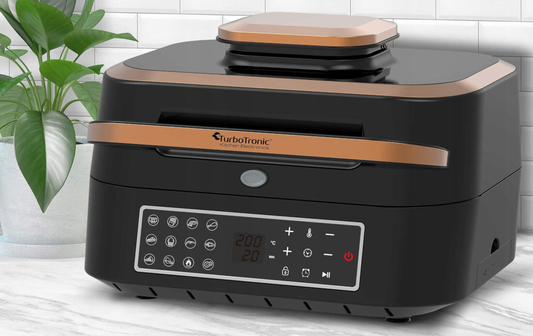Frytkownica beztluszczowa TURBOTRONIC TT-AG700 Miedziany Air Fryer fit zdrowo mozliwosci dieta