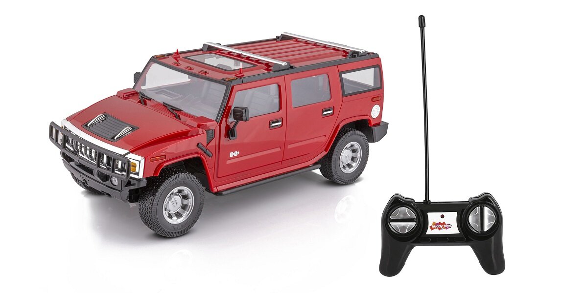 SAMOCHÓD ZDALNIE STEROWANY BUDDY TOYS HUMMER H2 BRC auto zachwycający kultowy amerykański terenowy detale mechanizmy koła światła diody pilot sterowanie