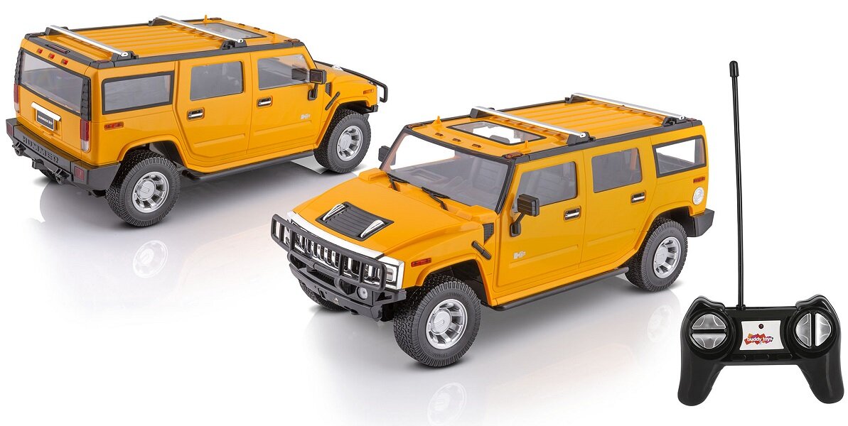 SAMOCHÓD ZDALNIE STEROWANY BUDDY TOYS HUMMER H2 BRC auto zachwycający kultowy amerykański terenowy detale mechanizmy koła światła diody pilot sterowanie