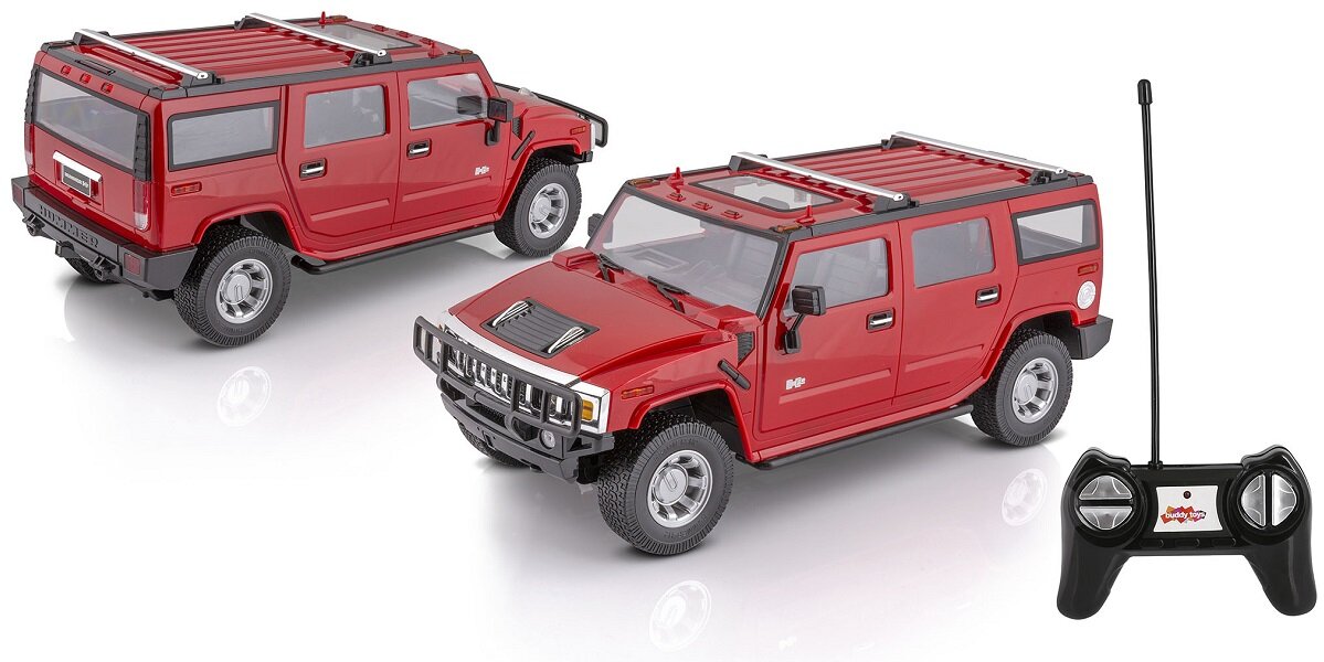 SAMOCHÓD ZDALNIE STEROWANY BUDDY TOYS HUMMER H2 BRC auto zachwycający kultowy amerykański terenowy detale mechanizmy koła światła diody pilot sterowanie