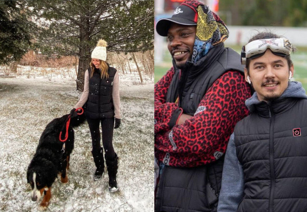 Podgrzewana kamizelka MOZOS HV1 (rozmiar M) Czarny usb-a zasilanie unisex