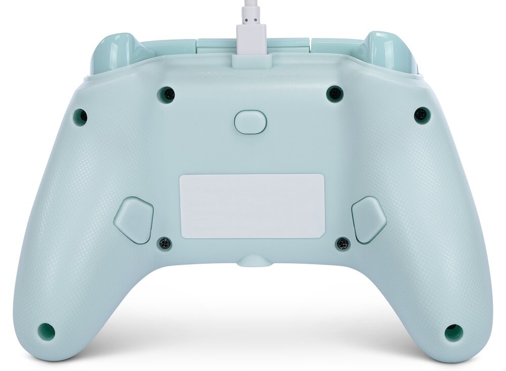 Kontroler POWERA Enhanced jakość wykonanie sterowanie drążki analogowe udostępnianie osiągnięcia zrzuty ekranów możliwości konfiguracja mapowanie drgania silniczki wibracyjne gniazdo pokrętło regulacji głośności kabel USB opakowanie zestaw