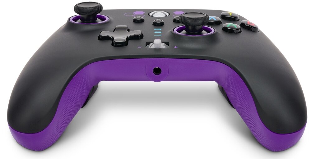 Kontroler POWERA Enhanced jakość wykonanie sterowanie drążki analogowe udostępnianie osiągnięcia zrzuty ekranów możliwości konfiguracja mapowanie drgania silniczki wibracyjne gniazdo pokrętło regulacji głośności kabel USB opakowanie zestaw