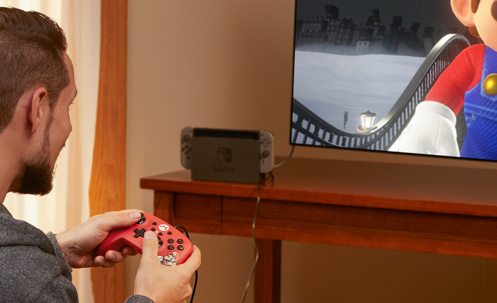 Kontroler POWERA Enhanced  jakość wykoannie sterowanie precyzja konfiguracja gniazdo łączność przewodowa motyw grafika 