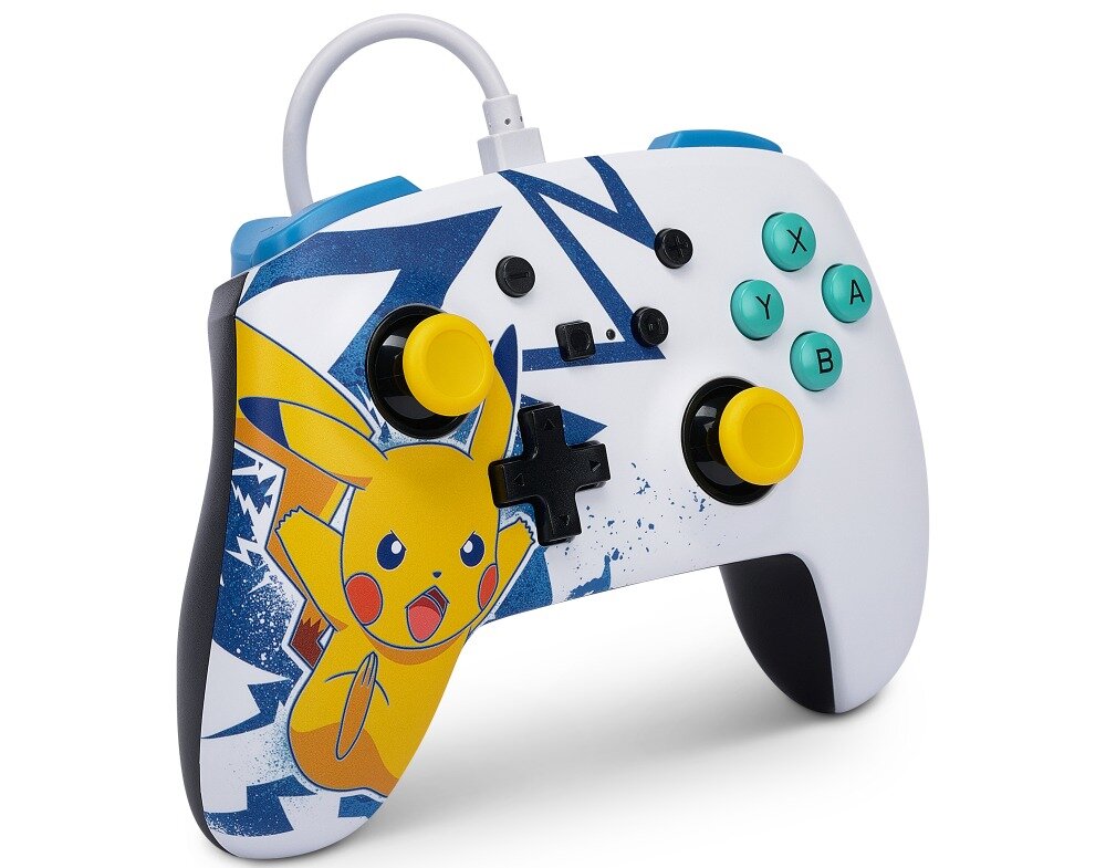 Kontroler POWERA Enhanced  jakość wykoannie sterowanie precyzja konfiguracja gniazdo łączność przewodowa motyw grafika 