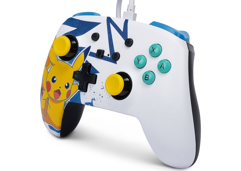 Kontroler POWERA Enhanced  jakość wykoannie sterowanie precyzja konfiguracja gniazdo łączność przewodowa motyw grafika 