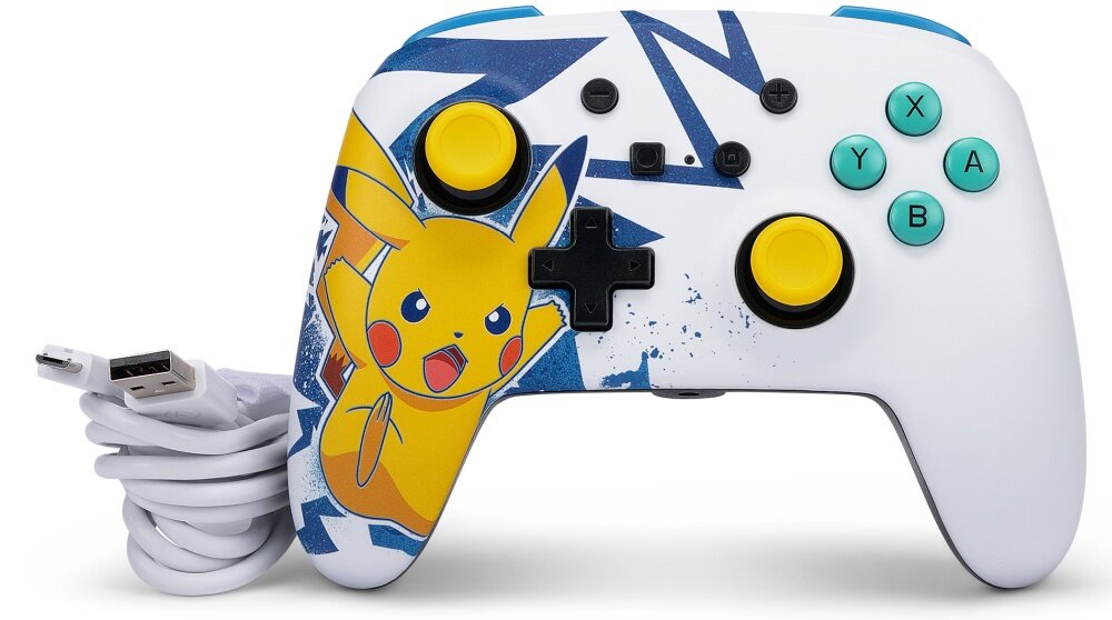 Kontroler POWERA Enhanced  jakość wykoannie sterowanie precyzja konfiguracja gniazdo łączność przewodowa motyw grafika 