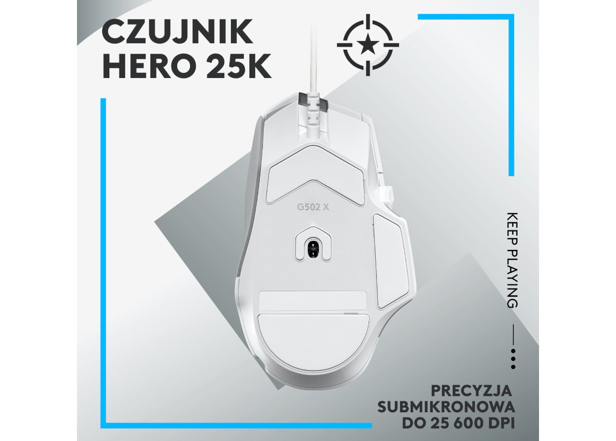 MYSZ LOGITECH G502 X sunie jak bestia po blacie i podkladce