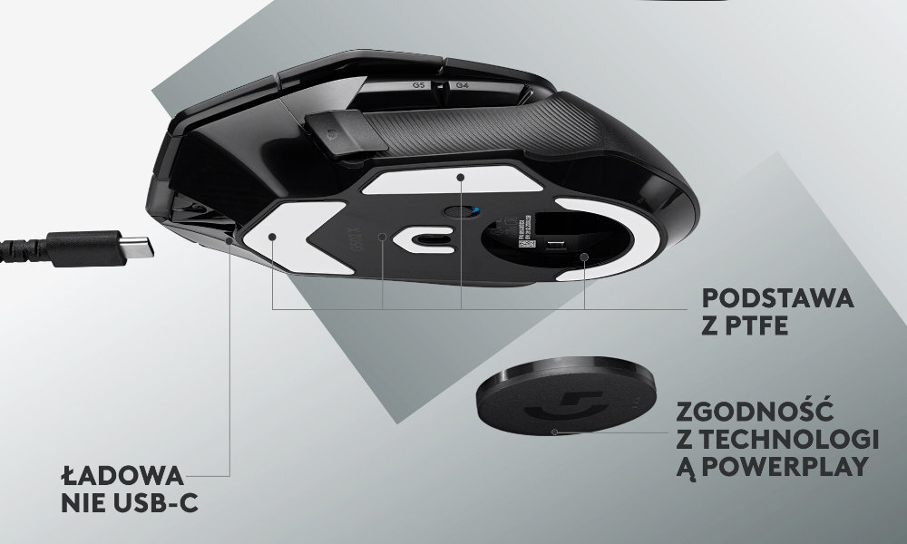 MMysz LOGITECH G502 X Lightspeed Czarna