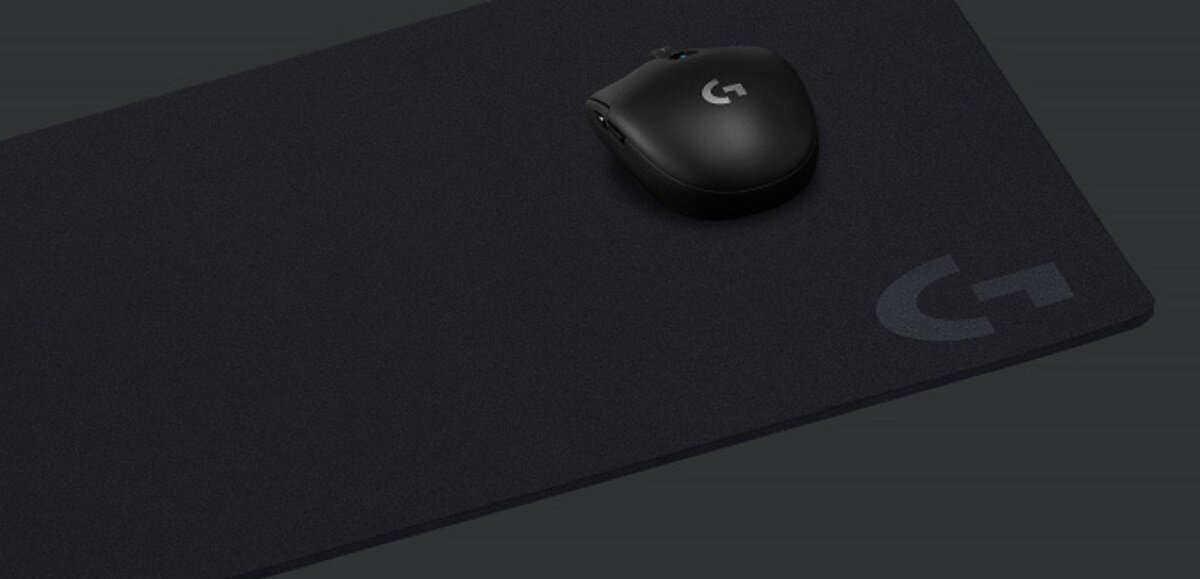 Podkładka LOGITECH G640 materiał tekstura obszar biurko zwijanie jakość komfort dopasowanie stabilność gry gaming wodoodporna miękka antypoślizgowa guma