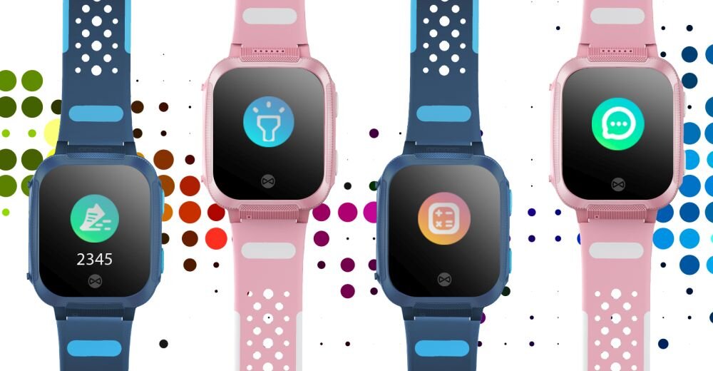 SMARTWATCH FOREVER GPS KIDS FIND ME 2 ekran bateria czujniki zdrowie sport pasek ładowanie pojemność rozdzielczość łączność sterowanie krew puls rozmowy smartfon aplikacja
