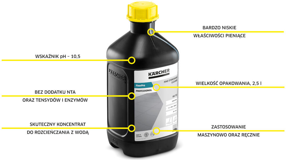 Płyn do czyszczenia płytek ceramicznych KARCHER RM 753 2500 ml