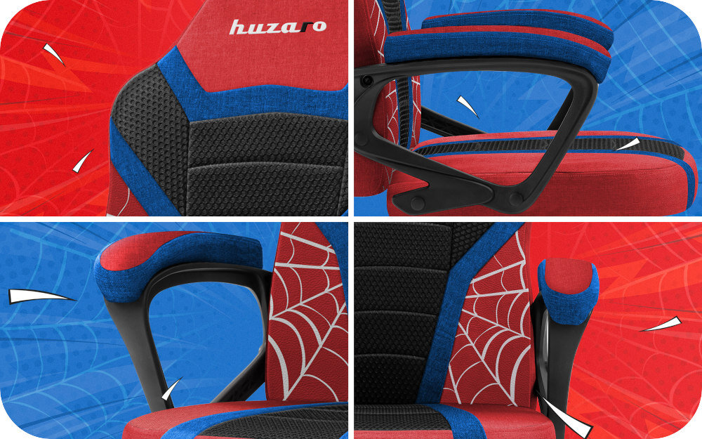 Fotel HUZARO Ranger 1.0 Spider Mesh Wielokolorowy fotel dziecko gaming lekcje czas wolny ulubione gry