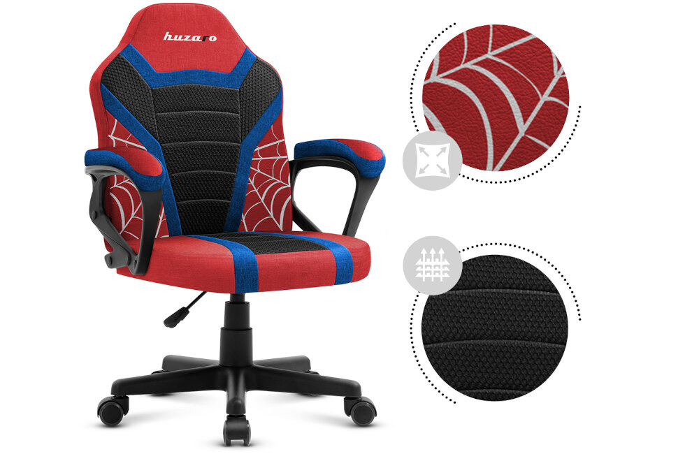 Fotel HUZARO Ranger 1.0 Spider Mesh Wielokolorowy czystość wytrzymałość cyrkulacja powietrza xtwill huge mesh 