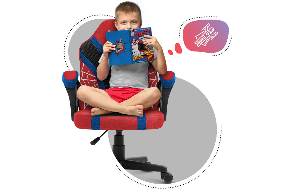 Fotel HUZARO Ranger 1.0 Spider Mesh Wielokolorowy nauka zabawa forma 