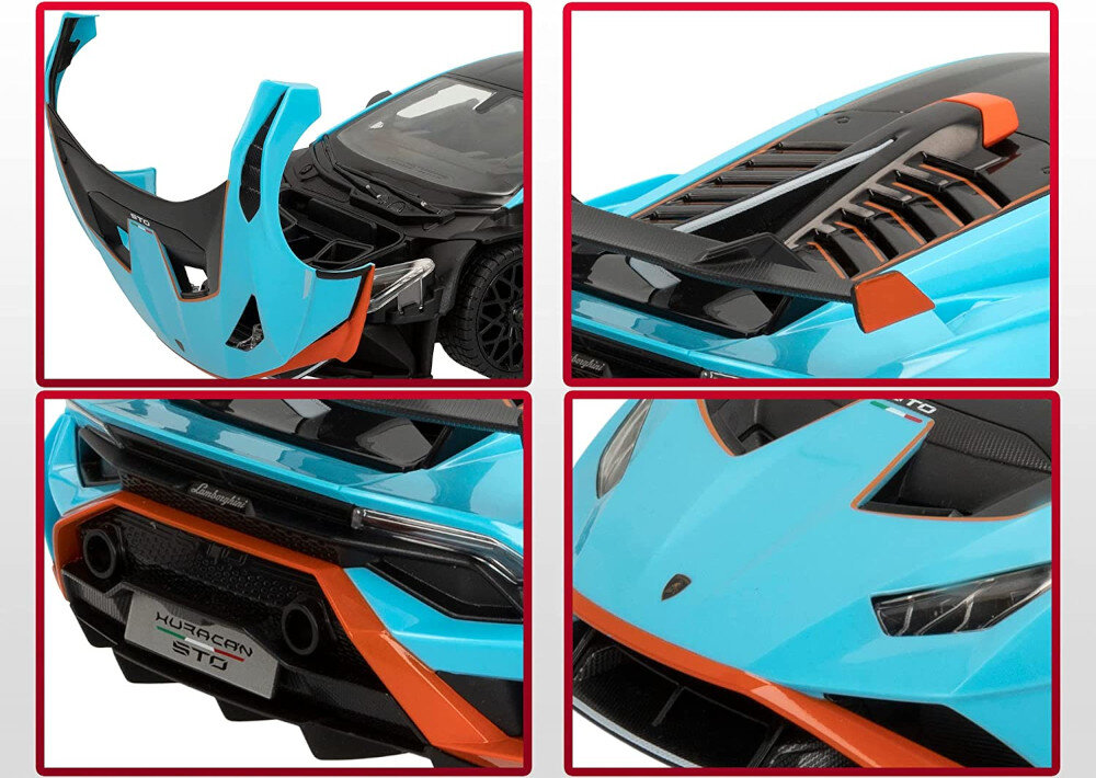 Samochód zdalnie sterowany RASTAR Lamborghini Huracán STO detale reflektory uklad zawieszenia