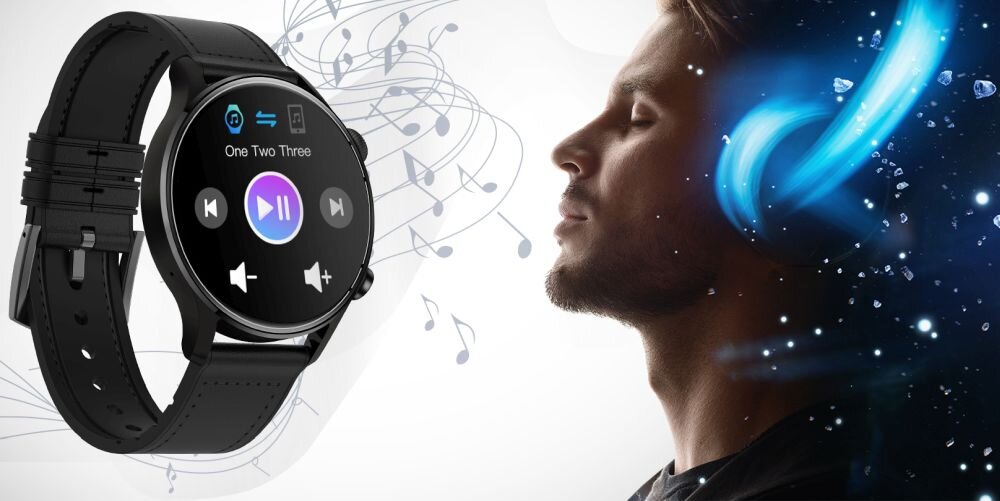 Smartwatch FOREVER Grand SW-700 ekran bateria czujniki zdrowie sport pasek ładowanie pojemność rozdzielczość łączność sterowanie krew puls rozmowy smartfon aplikacja