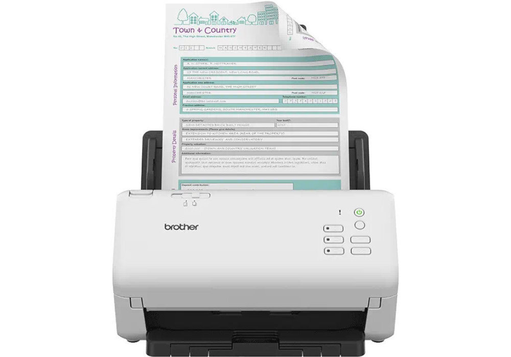 Skaner BROTHER ADS-4300N pomoc wytrzymałość efektywność digitalizacja prędkość produktywność