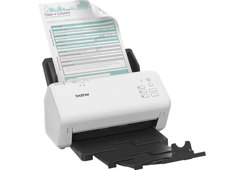 Skaner BROTHER ADS-4300N pomoc wytrzymałość efektywność digitalizacja prędkość produktywność