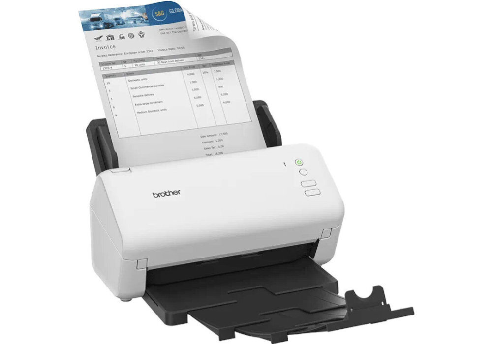 Skaner BROTHER ADS-4100 pomoc wytrzymałość efektywność digitalizacja prędkość produktywność