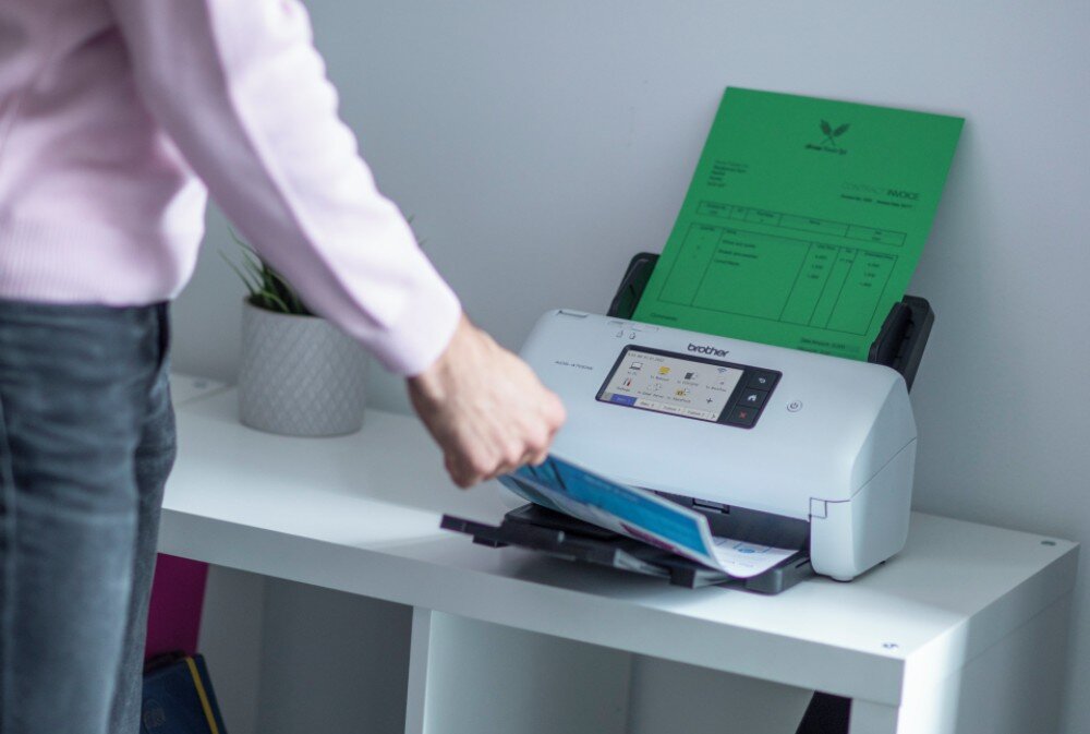 Skaner BROTHER ADS-4700W WiFi podłączenie Wi-Fi kompatybilność