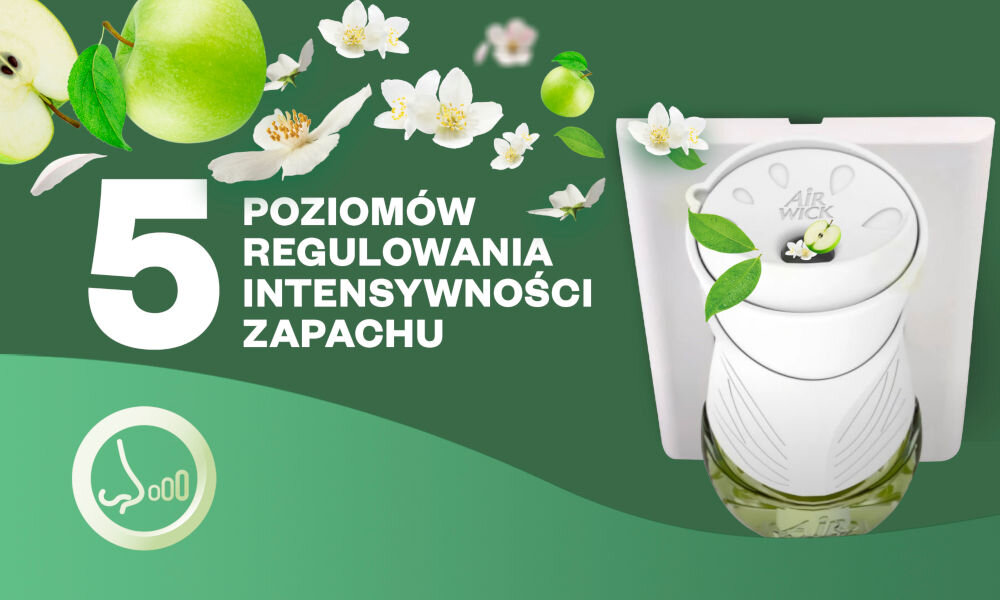 Odświeżacz powietrza AIR WICK Świeżość Letniego Poranka 19 ml 5 poziomów intensywności