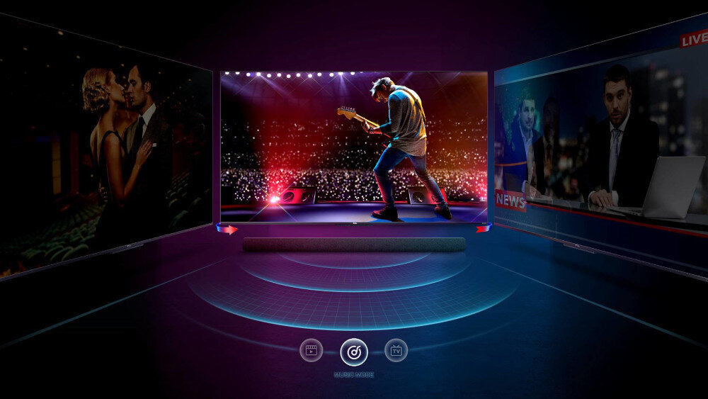 Soundbar TCL TS8211 - tryby