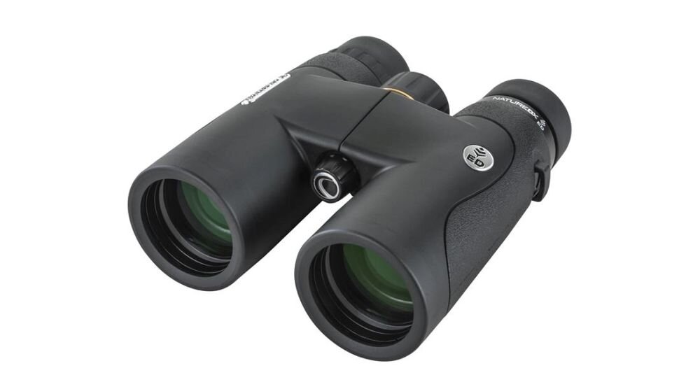 Lornetka CELESTRON Nature Dx 10x42 ED Roof optyka waga konstrukcja ogniskowa zoom przybliżenie dioptria muszle oczne obiektywy soczewki pryzmat powłoka gwint okulary obserwacja przyroda sport powiększenie 