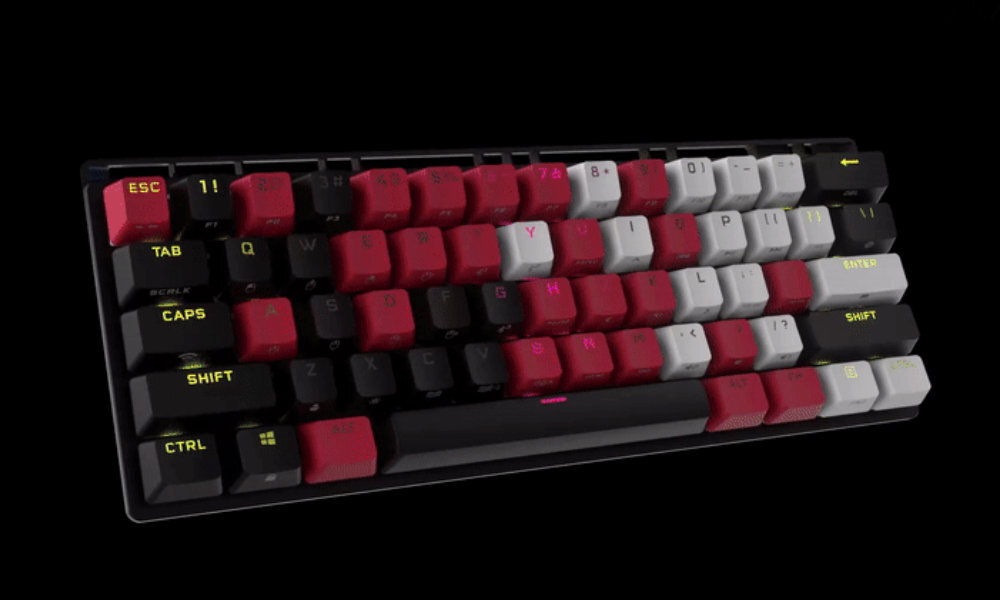 Klawiatura CORSAIR K70 Pro Mini Rodzaje podświetlenia